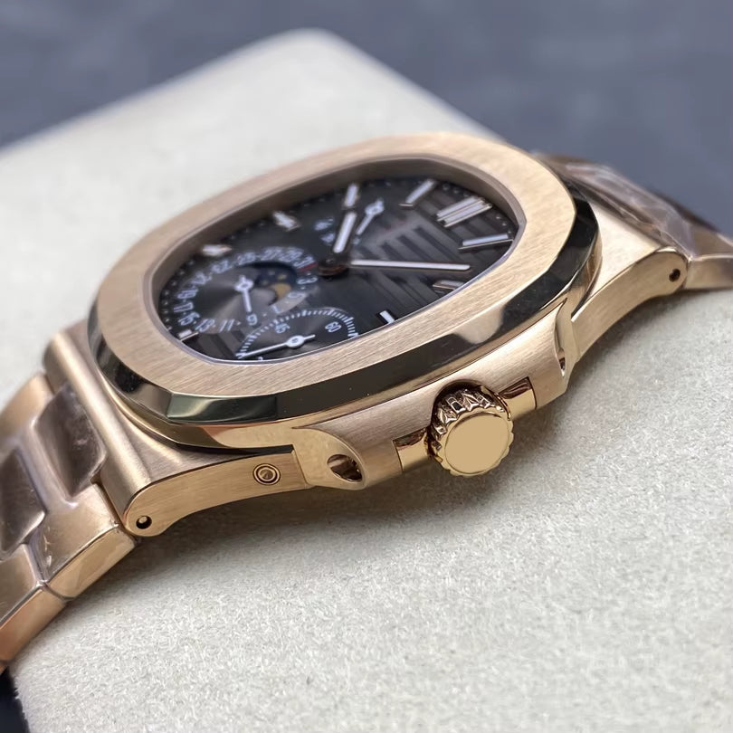 ZF Factory Kinetic Energy Storage Moon Phase Watch Monthly Calendar Luxury Ultra-Thin Automatic Watch for Men
