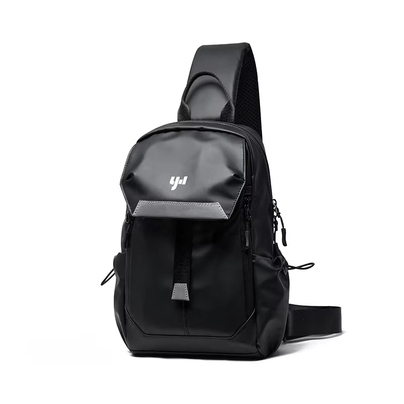 Fashion Design Causal Crossbody Bag for Men Cycling Outdoor PVC Leather Men'S Chest Bag Travel Waterproof Sling Shoulder Bags