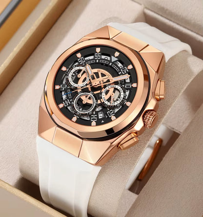 SKMEI 9377 Wholesale Luxury Silica Skeleton Analog Wrist Quartz Watch for Men Wristwatches Reloj Para Hombre