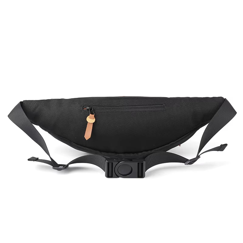 Waterproof Crossbody Shoulder Bag Leather Waist Bag Rinoneras Sacs Banane Women Mens Water Proof Polyester Waist Bag Big Zipper