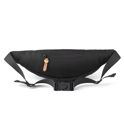 Waterproof Crossbody Shoulder Bag Leather Waist Bag Rinoneras Sacs Banane Women Mens Water Proof Polyester Waist Bag Big Zipper