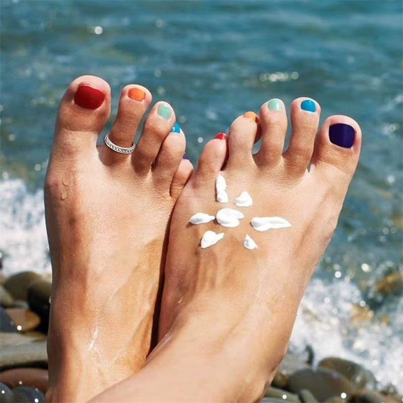 Women'S S925 Sterling Silver Toe Ring Open Foot Fashion Design with Zircon and Diamond Gift Jewelry