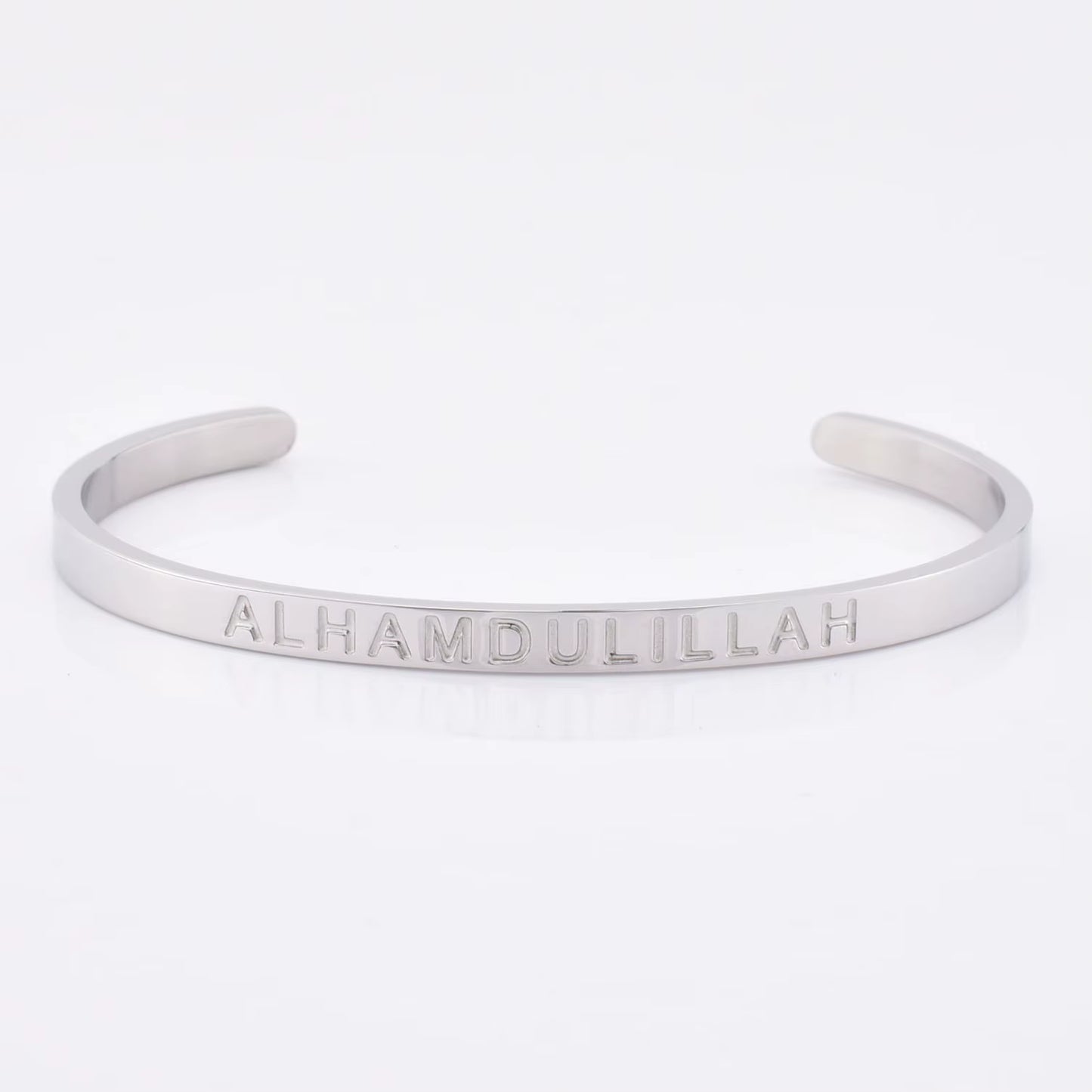 High Quality Engraved Words Logo Gold Plated Woman Mens Custom Logo Stainless Steel Bracelet Gold Cuff Bangle