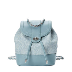 4 in 1 Women'S Chain Bag Small Outdoor Women'S PVC Leather Backpack Handbags Design Purses for Women Outdoor Shoulder Bags Lady