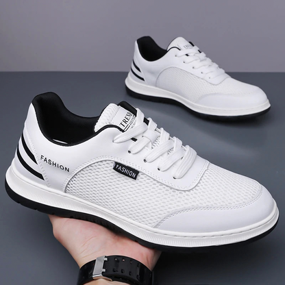 Casual Breathable Mesh Lace-Up Jogging Shoes - MCROONS