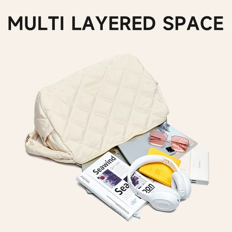 Puffy Tote Bag for Women Shoulder Bag for Women Crossbody Purse Padded Shoulder Bag