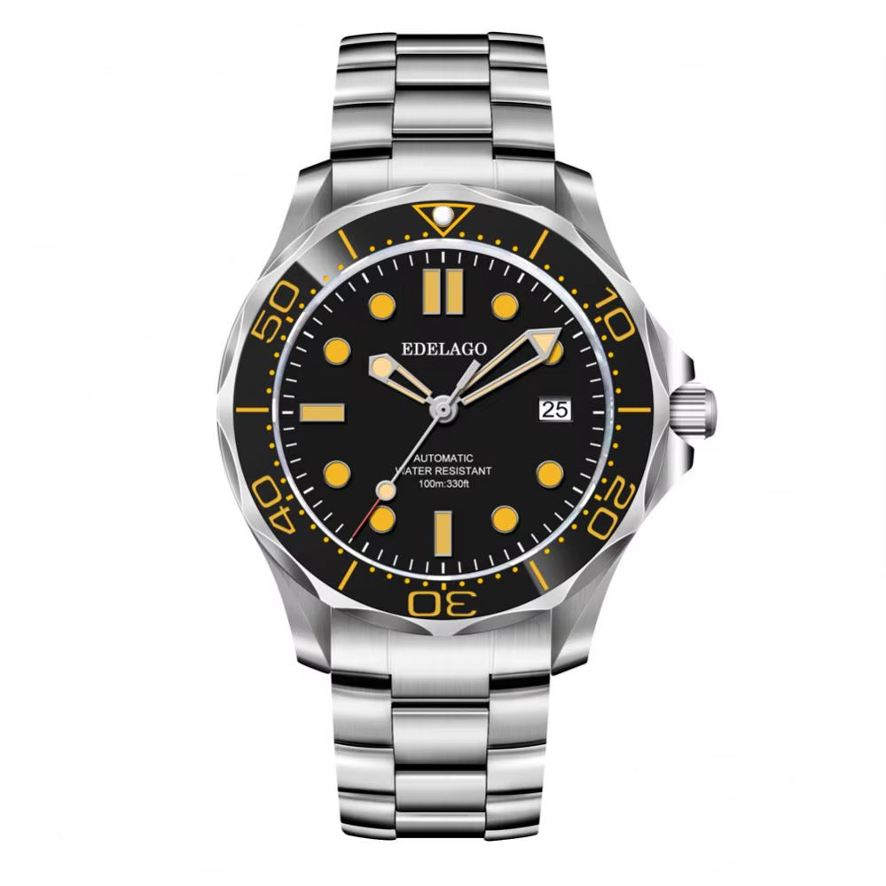 EDELAGO Kinetic Energy Series NH35/2824/8500 Luxury Ceramic Seahorse Mechanical Diving Watch Fashion Sports Men'S ROLE Watch