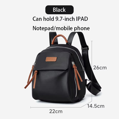 Simradia Fashion Small Women Backpack Waterproof Travel Lady Bags Black Weekend Backpacks for Girl School Bags