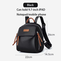Simradia Fashion Small Women Backpack Waterproof Travel Lady Bags Black Weekend Backpacks for Girl School Bags