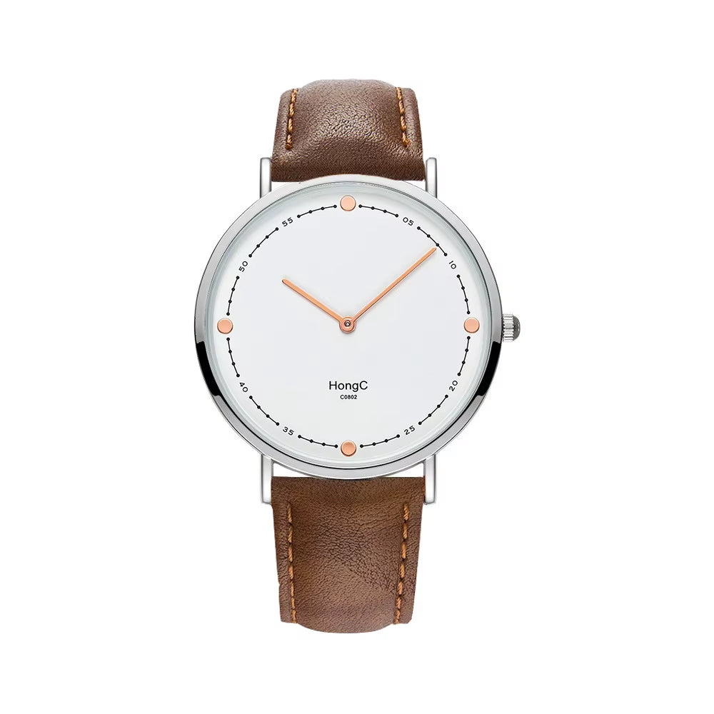 YAZOLE D C0802 Luxury Black Silver Case Custom Men Quartz Watches Two Pointers Minimalist Waterproof Wristwatch Factory Sale