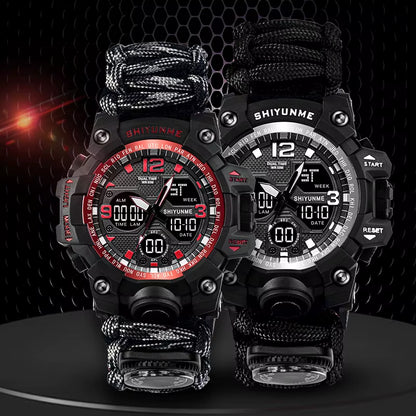 1509P D Athletic Hot Jam Tangan Analog Digital Watch 5 Atm Waterproof Custom Watch Camouflage Green Sport Watch for Men