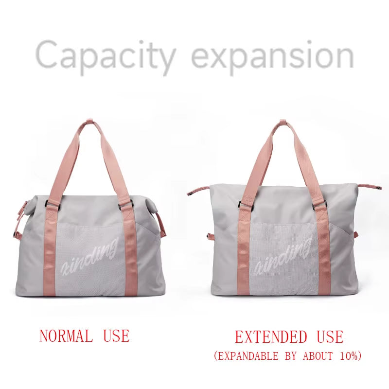 Airplane Friendly Weekend Travel Bags Custom Logo Yoga Duffel Bag Waterproof Travel Sport Gym Bags for Women