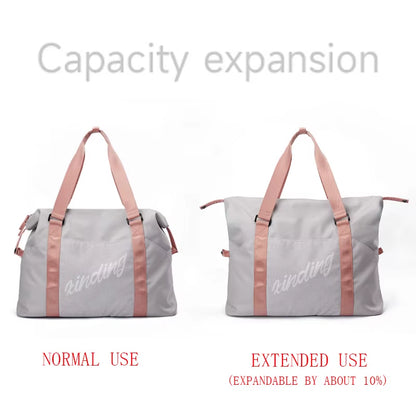 Airplane Friendly Weekend Travel Bags Custom Logo Yoga Duffel Bag Waterproof Travel Sport Gym Bags for Women