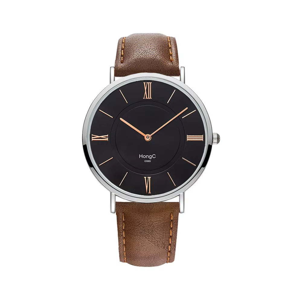 YAZOLE D C0801 Hot Selling Modern Men Black Quartz Watches Minimalist Case Waterproof Custom Wristwatches Relojes