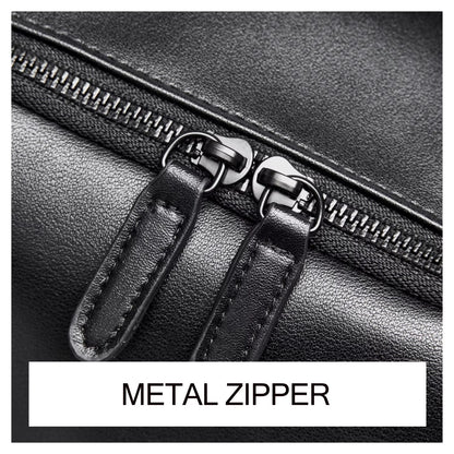 Mate Elan PU Leather Laptop Bags for Men Rucksack Waterproof Business PU Leather Backpack