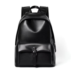 MOYYI Luxury PU Leather Travel Backpack Bags for Men Laptop Bag Faux Leather Backpack Bags