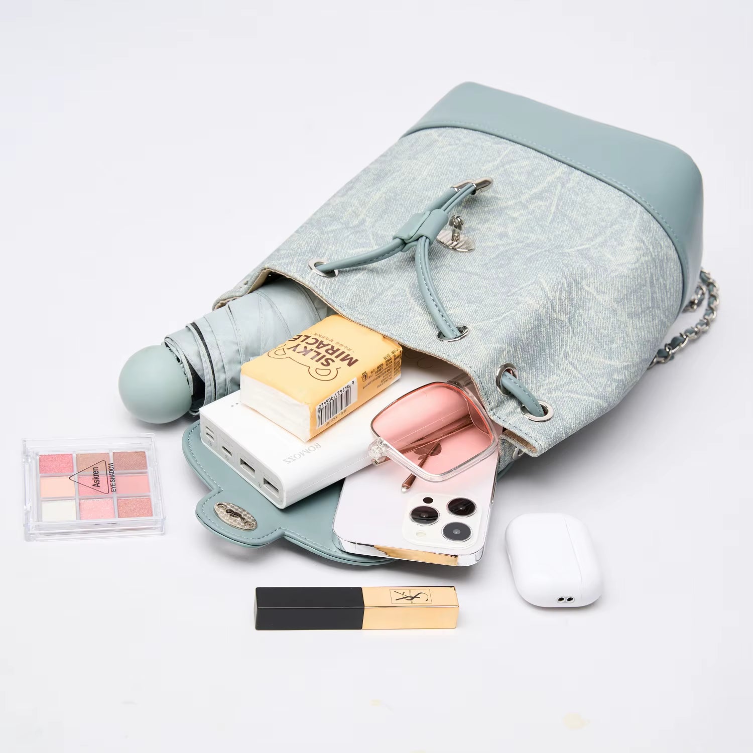Designer PVC Women'S Bag Small Fashionable Chain Bag for Girl Lightweight Women'S Backpack