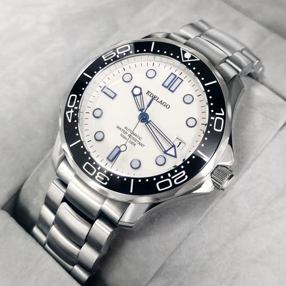 EDELAGO Kinetic Energy Series NH35/2824/8500 Luxury Ceramic Seahorse Mechanical Diving Watch Fashion Sports Men'S ROLE Watch