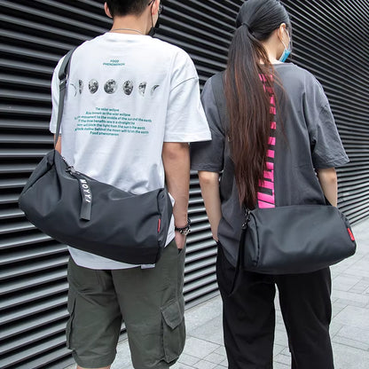 Waterproof Gym Bag Fitness Outdoor Travel Gym Bag Unisex Soft Crossbody Bags Men