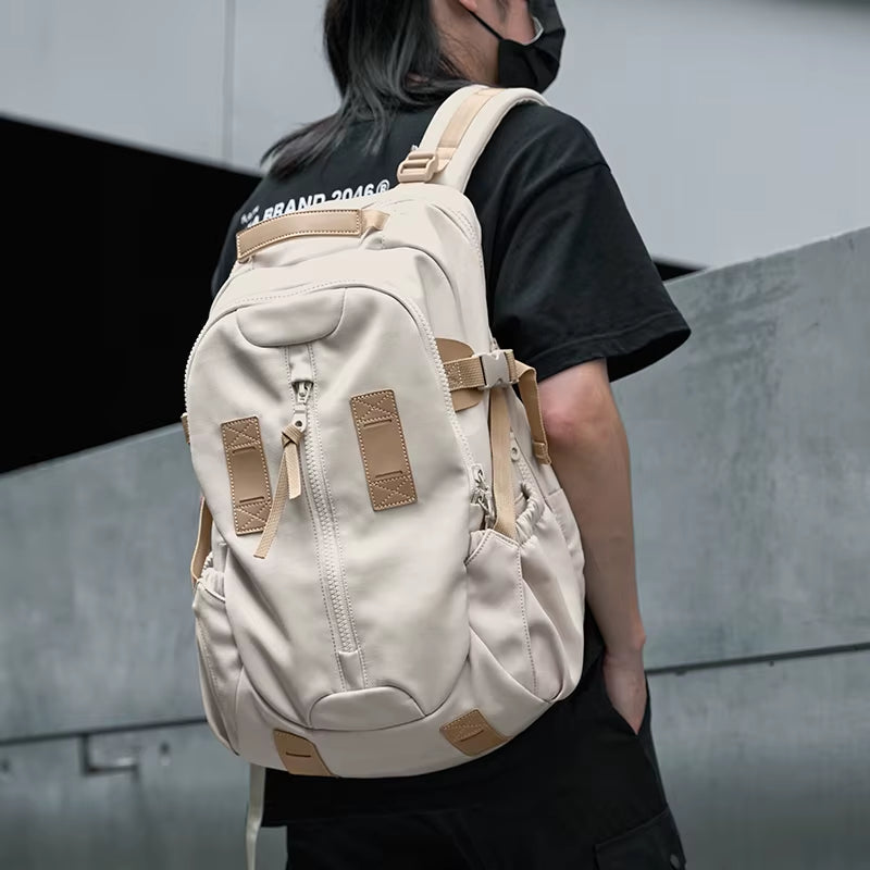 Waterproof Travel Backpack Unisex Teenager Student Zipper Rucksack Bag Backpack School Bags for Men