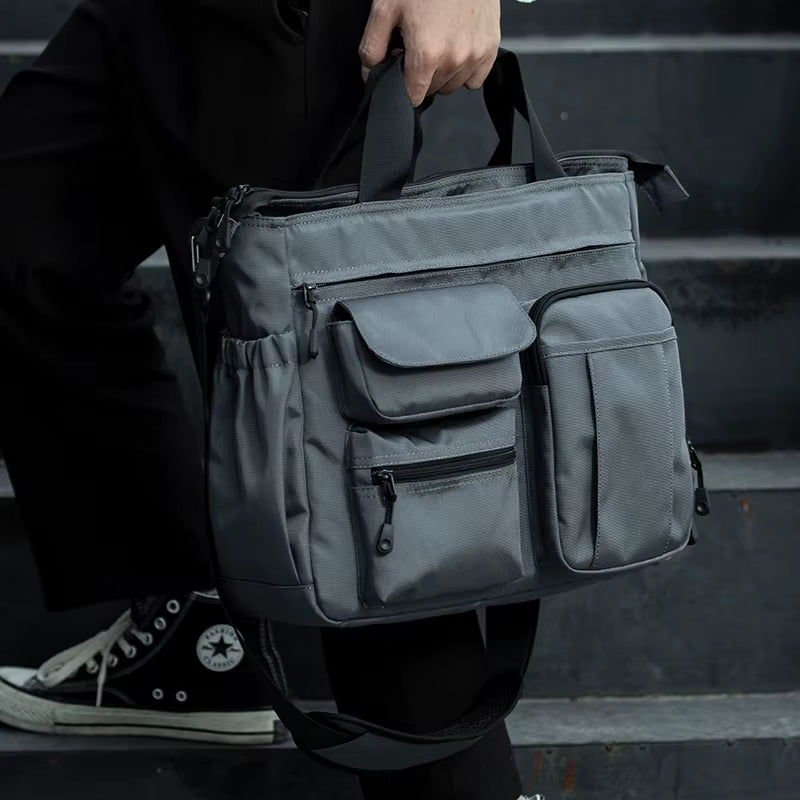 MOYYI Crossbody Bags for Men Business Laptop Messenger Bag Multi-Pocket Shoulder Bags