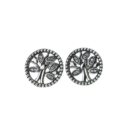 Women'S Fine Jewelry Sterling Silver Tree of Life Earrings