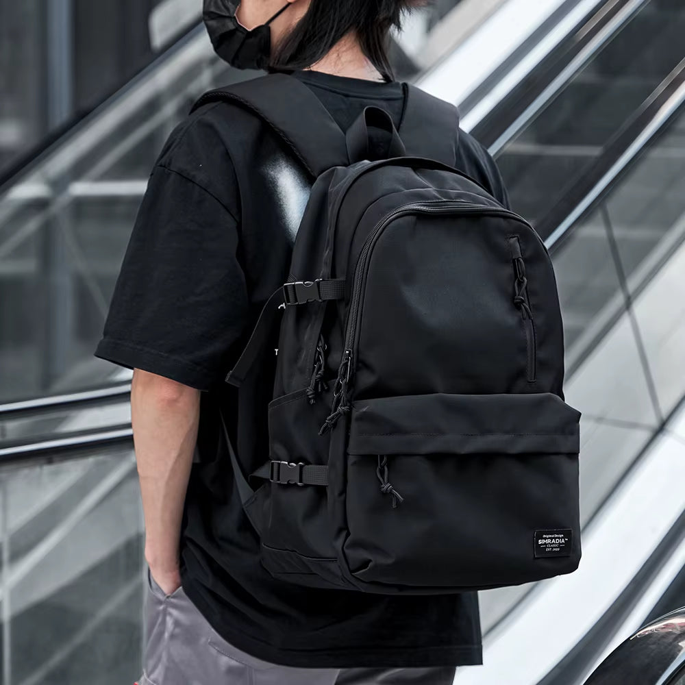 Vintage Modern Book Bags Simple Laptop Backpack Unisex School Backpacks for College Student Travel Daily Rucksack for Man