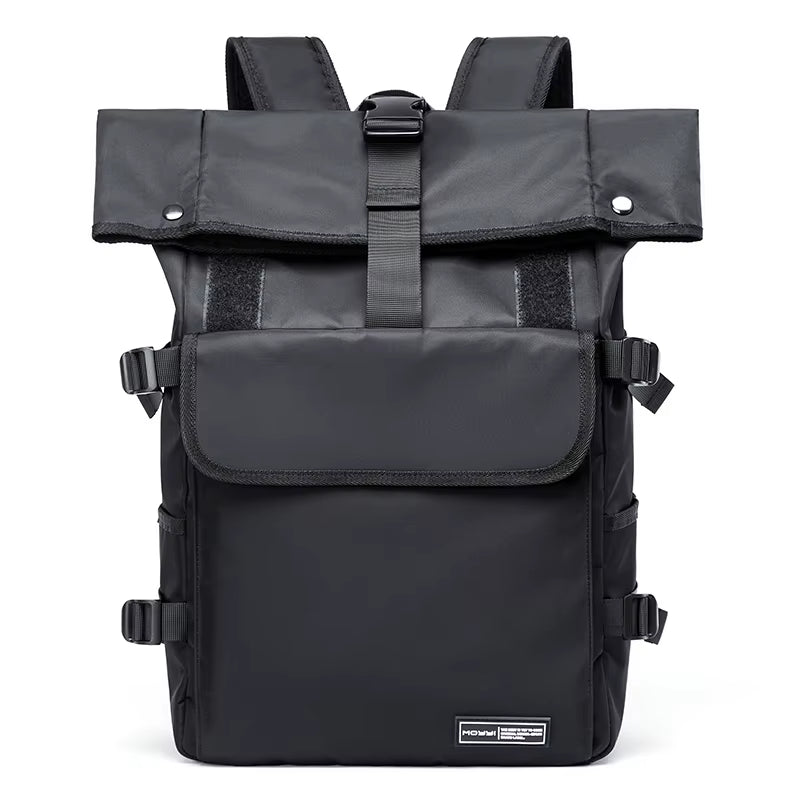 MOYYI Cycling Rolltop Bags for Men Laptop Backpack Minimalist Style Men'S Rolltop Backpack Bags