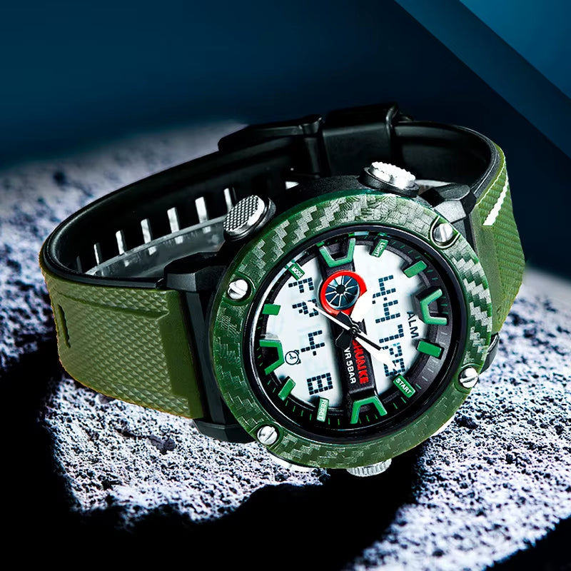 SHIYUNME D 1027 Men Wrist Watch Silicon Bands Plastic Case Waterproof Fashion Watches Colorful Relojes Sport Digital Watches