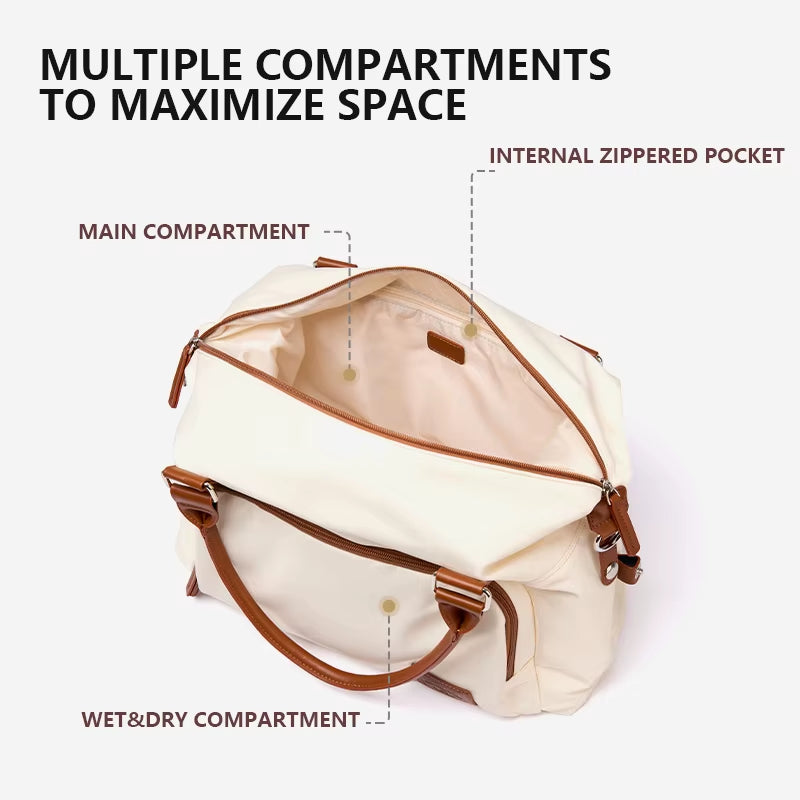 Fashion Simradia Tote Travel Bag for Women Waterproof Men Holiday Style School Duffel Bags Female Sport Gym Shoulder Bags