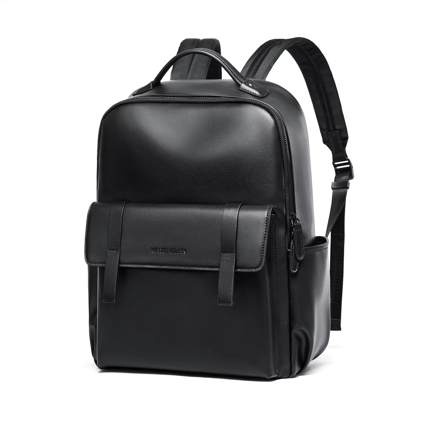 Mate Elan PU Leather Laptop Bags for Men Rucksack Waterproof Business PU Leather Backpack