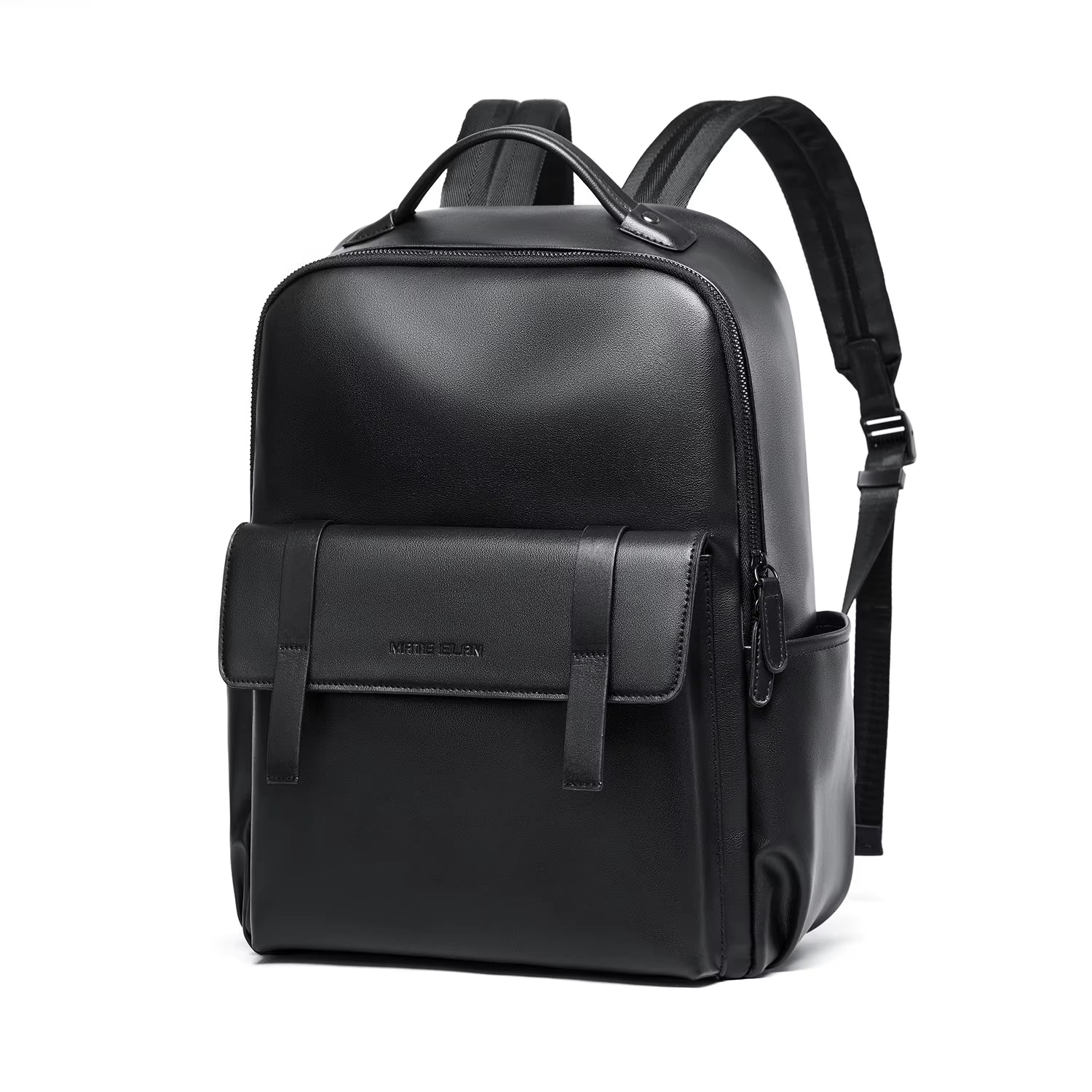 Mate Elan PU Leather Laptop Bags for Men Rucksack Waterproof Business PU Leather Backpack