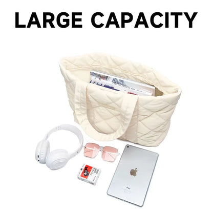 Puffy Bag Lightweight Quilted Tote Bags Puffy Shoulder Bag for Women Crossbody Purse Padded Handbag