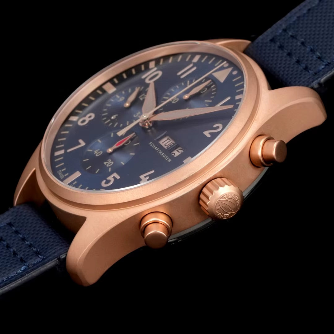 Top Luxury 43Mm Stainless Steel Mechanical Chronograph Watch 7750 Movement Saves Kinetic Energy for 72 Hours.