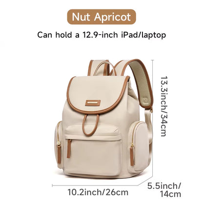 Simradia Oxford Waterproof Lady Backpack 14 Inch Laptop Backpacks for Women Simple Travel Bag School Backpack for Girls
