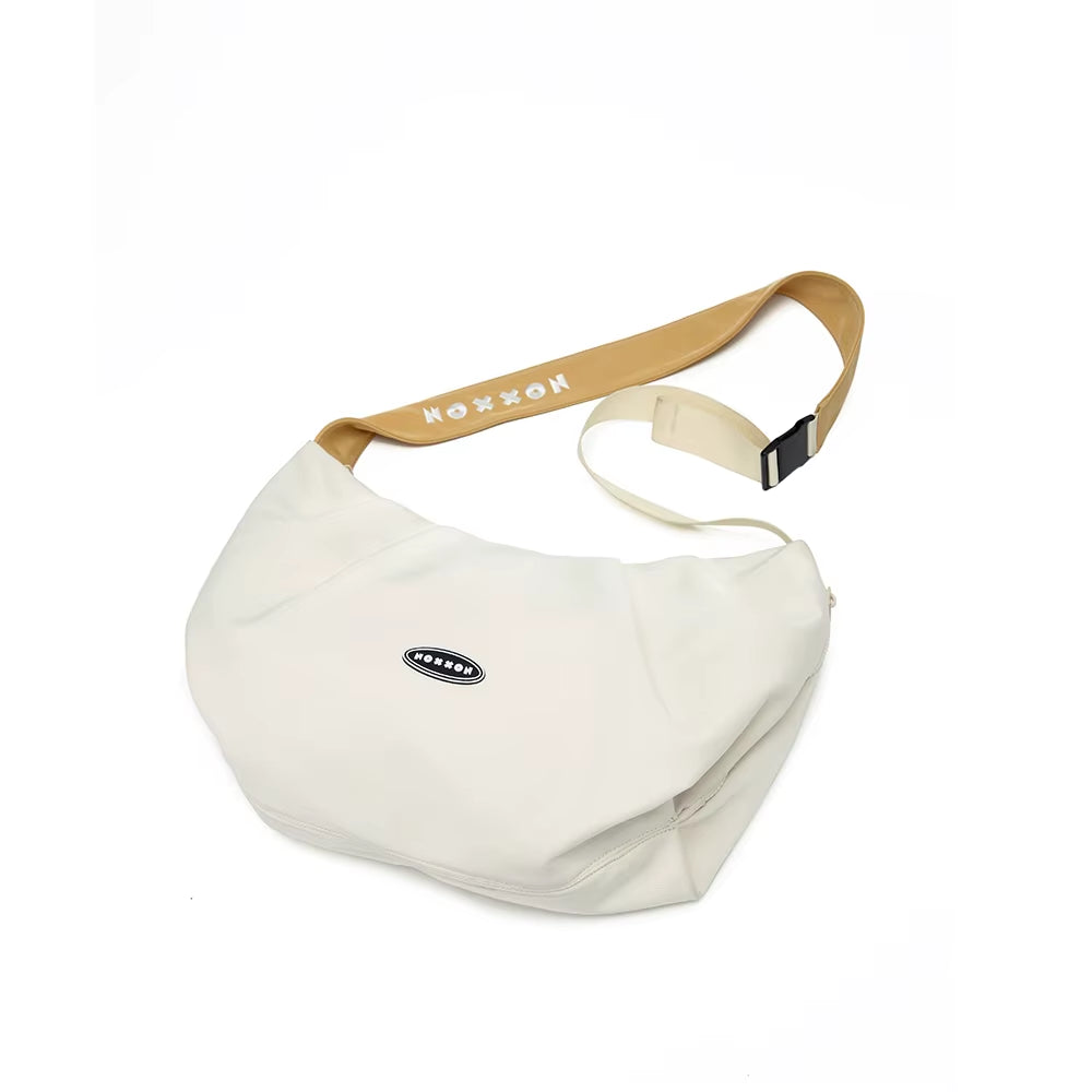 NOXXON Nylon Shoulder Bag Multi Pocket Casual Waterproof Crossbody Sling Bag with Zipper Large Capacity for Travel Daily Use