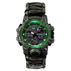 D Athletic Hot Jam Tangan Analog Digital Watch 5 Atm Waterproof Custom Watch Camouflage Green Sport Watch for Men