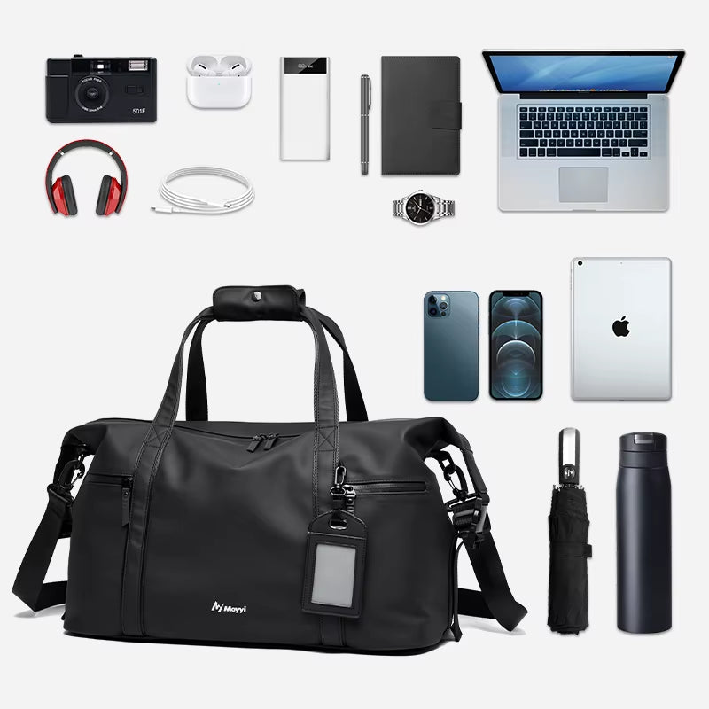 MOYYI Wholesale Customized Men'S Travel Bag PVC Duffel Bag for Men Large Capacity Unisex Waterproof Outdoor Gym Travel Bags