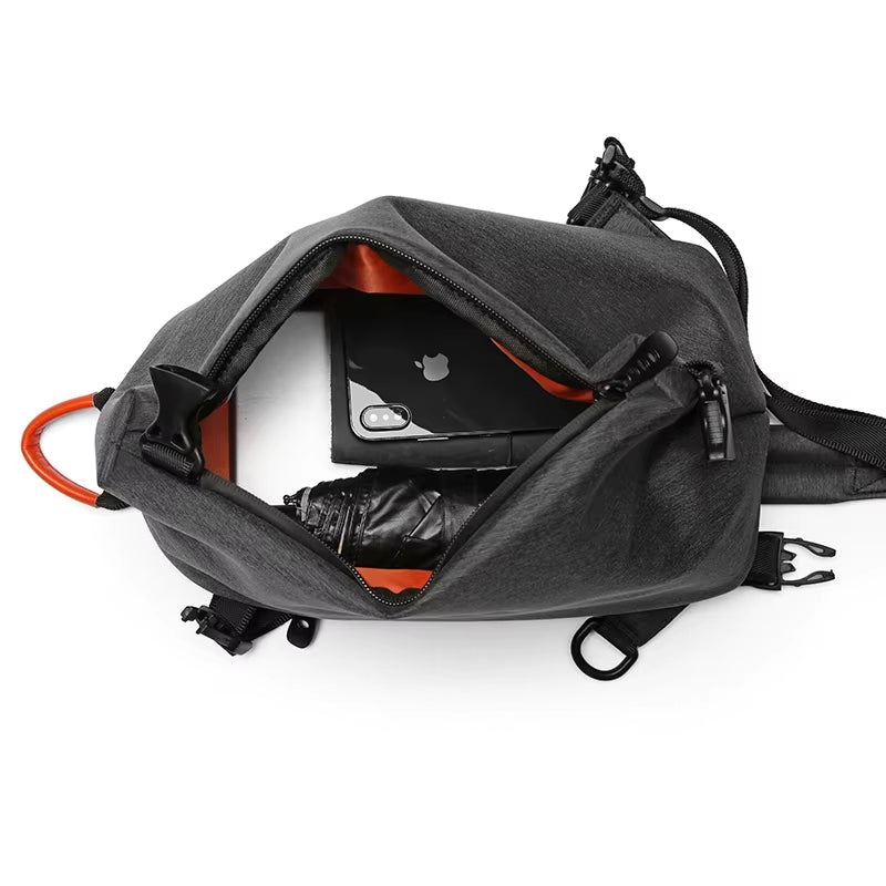 MOYYI Waterproof Chest Bag Men Crossbody Sling Bag Crossbody Bag for Business School