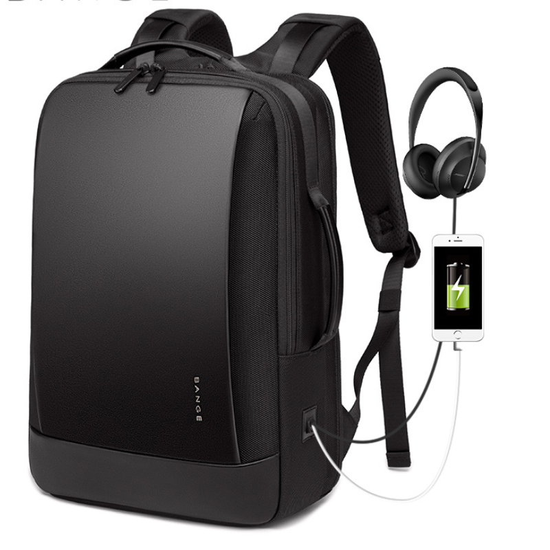 Mochila impermeable para ordenador portátil Bange USB
