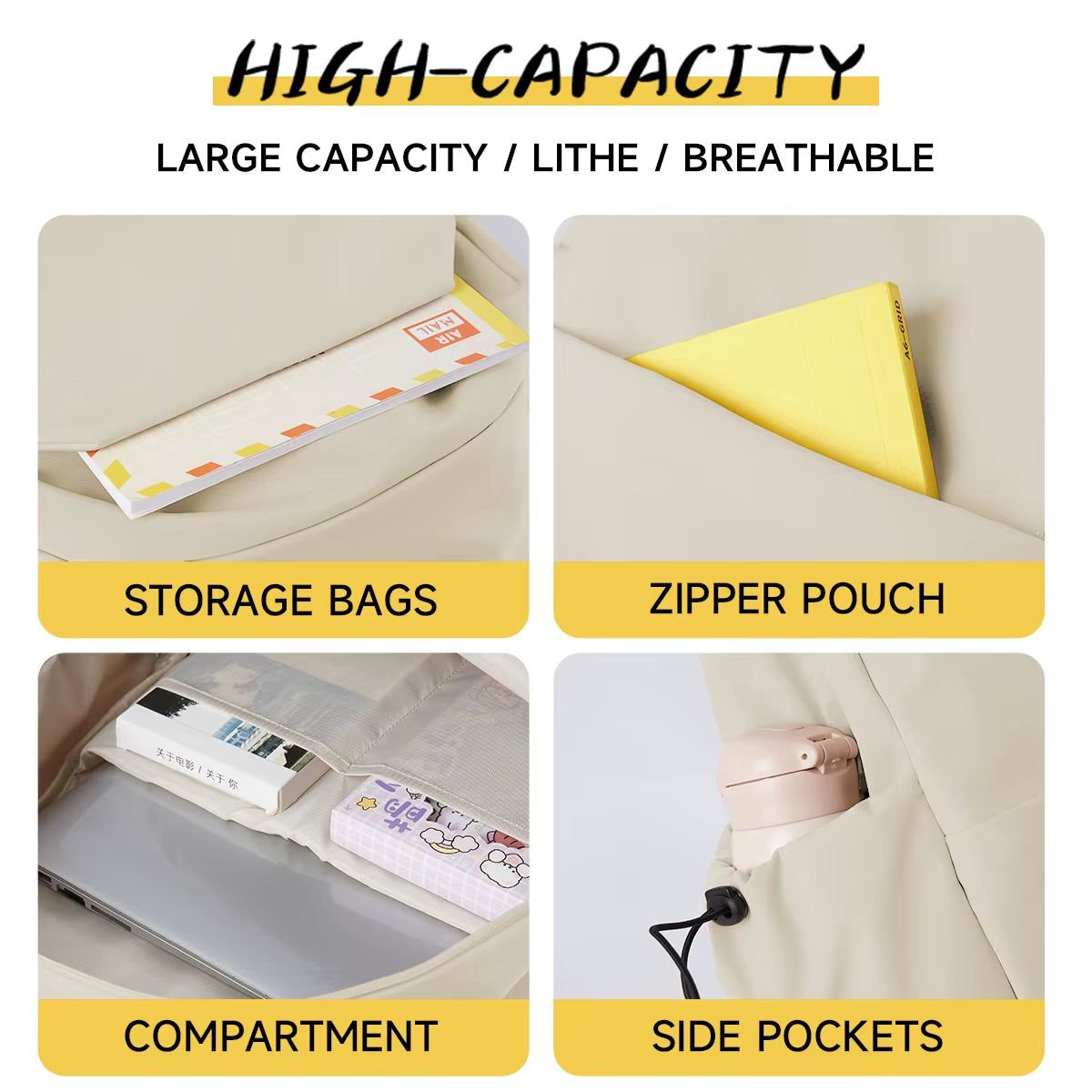 Schoolbag Female Japanese Design Versatile Sports Outdoor Travel Backpack
