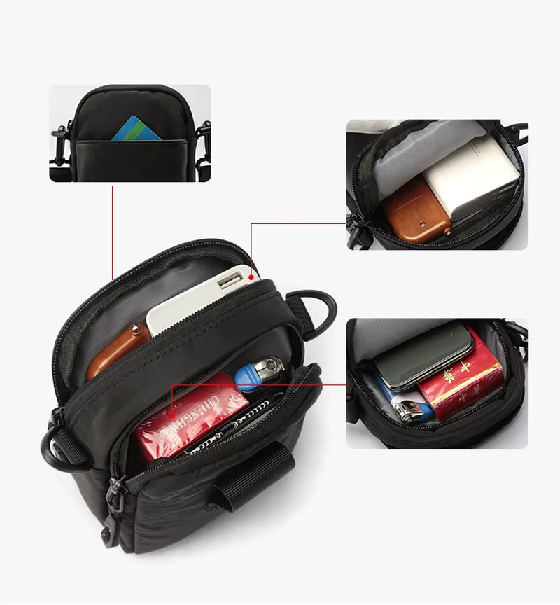 2022 Korean Style Sling Bags Small Mens Women Shoulder Mini Crossbody Phone Bag Purse Sling Shoulder Bag