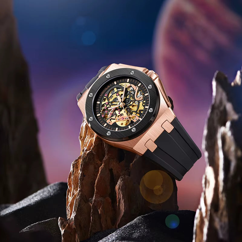 ONOLA 3834 Watch Men Luxury Brand Tourbillon Automatic Mechanical Watches Wristwatches Mechanical Customized Watches for Men