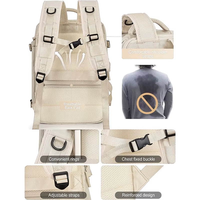Carry on Large Travel Backpack Mochilas Airline Flight Approved Daypack Travel Backpack Bags