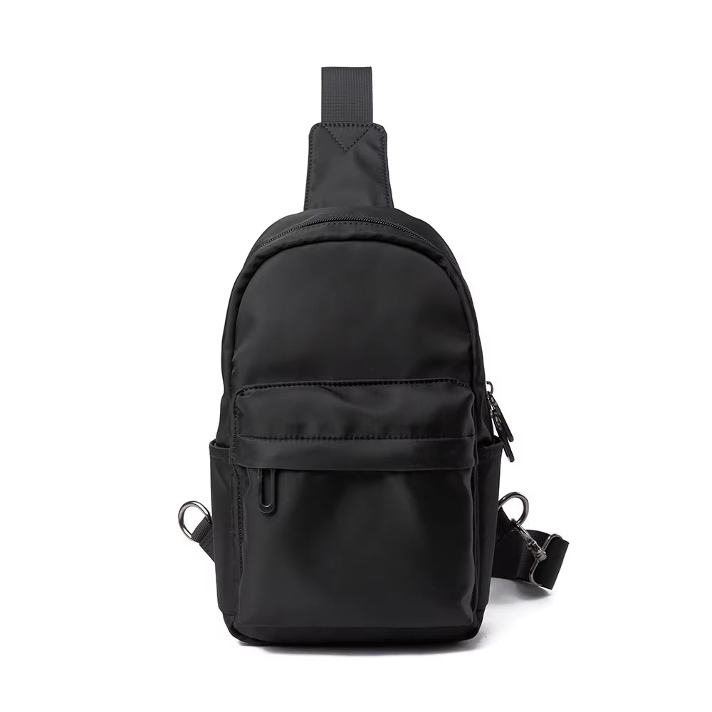 Newest No Logo Pure Waterproof Chest Bag Travel Siger Shoulder Bag School Chest Sling Bag for Women Men
