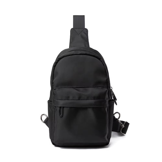 Newest No Logo Pure Waterproof Chest Bag Travel Siger Shoulder Bag School Chest Sling Bag for Women Men