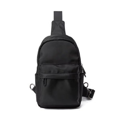 Newest No Logo Pure Waterproof Chest Bag Travel Siger Shoulder Bag School Chest Sling Bag for Women Men