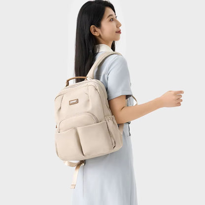 Simradia Lightweight Oxford Multifunctional Backpack for Women 14 Inch Laptop Schoolbag for Girl Lady Travel Backpack
