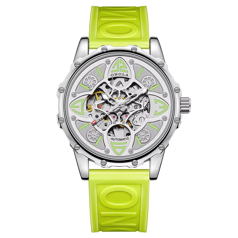 ONOLA 3833 Customized Watch Top Brand Fashion Business Dress Men Watch Luxury Automatic Skeleton Watch