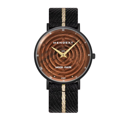 Black Myth Maze Game Sapphire Crystal 316L Stainless Steel Quality Quartz Movt Wooden Men Watch Muti-Color Hemp Rope Wrist Watch